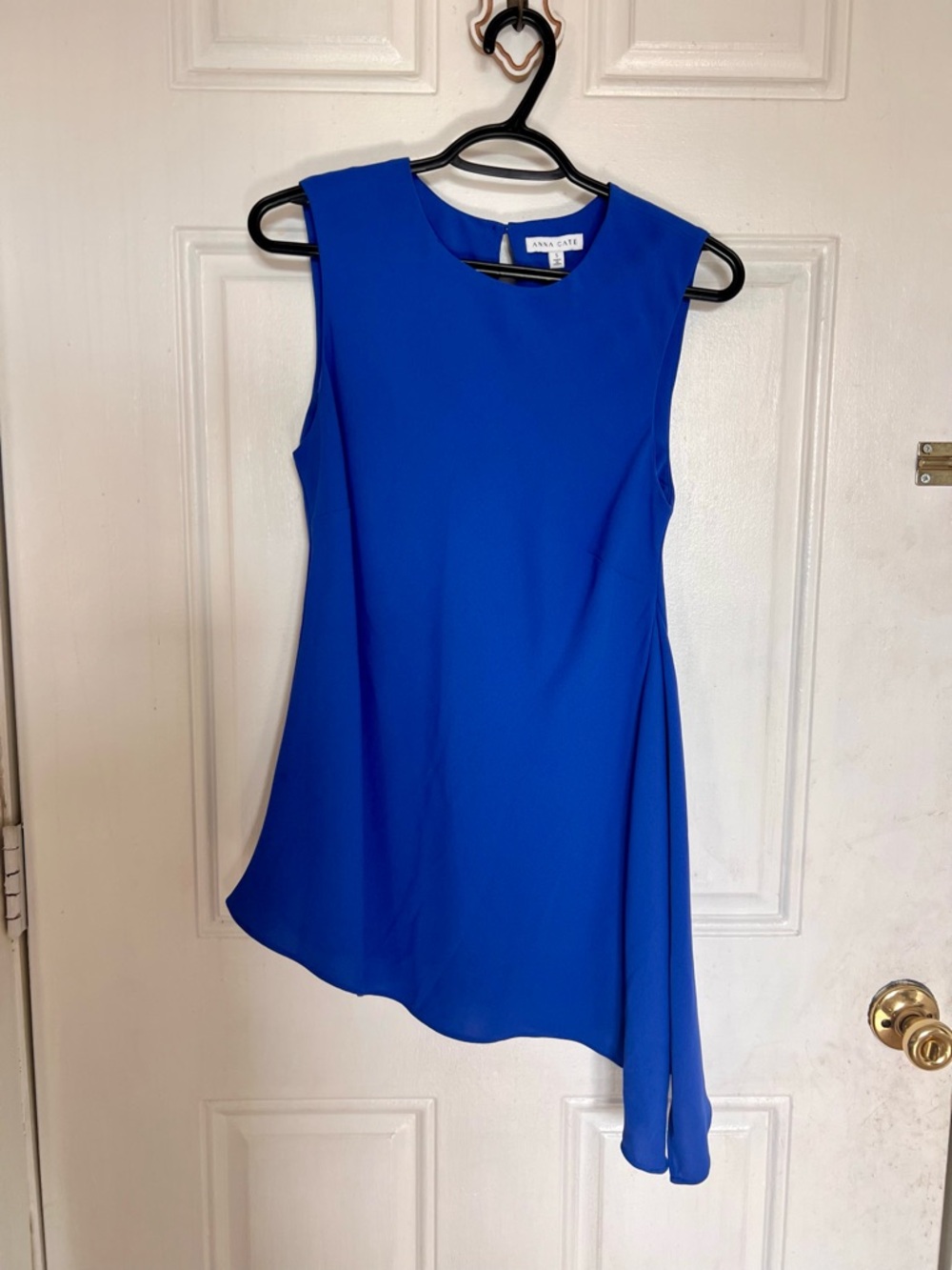 Anna Cate | Blue Asymmetrical Blouse